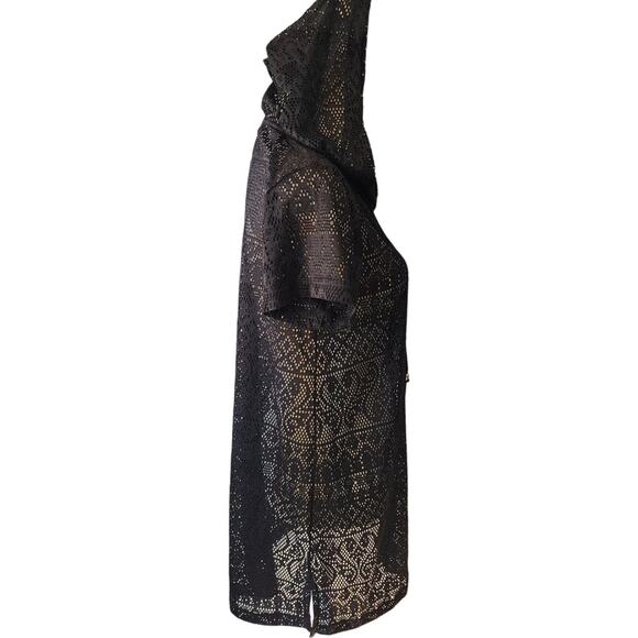 Palisades Beach Club Beach Swim Zip Hooded Cover Up Size Small - Picture 3 of 6